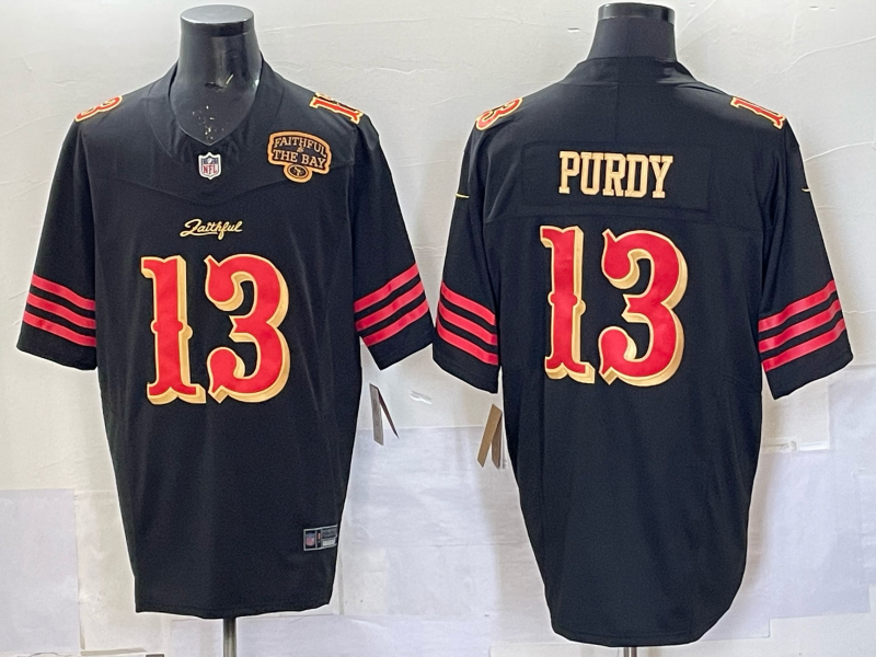 Men San Francisco 49ers #13 Purdy black Limited Nike NFL 2025 Jersey 007